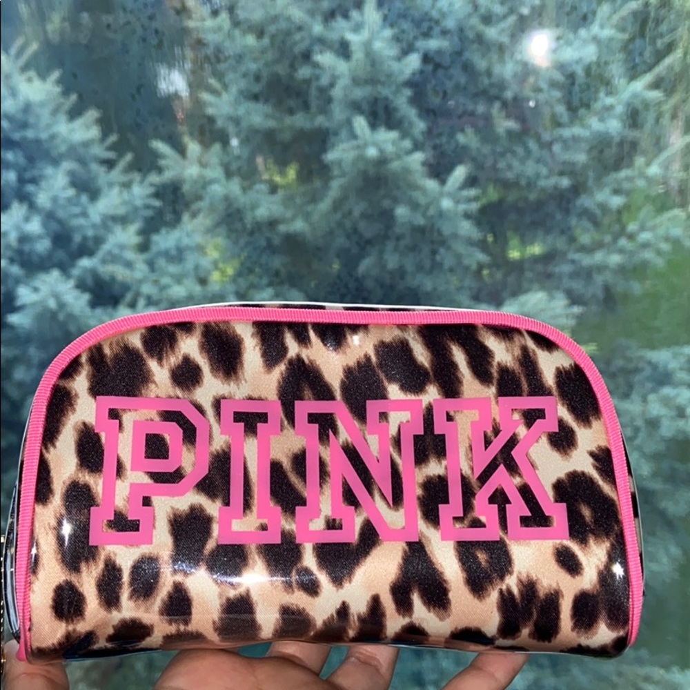 Pink Victoria’s Secret make up bag
